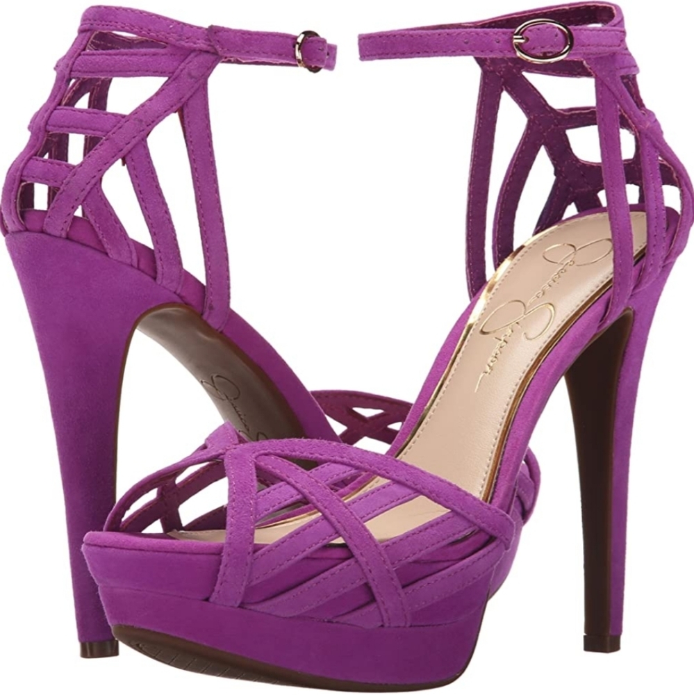 NWOB Jessica Simpson Sylla Purple Heels Size 7